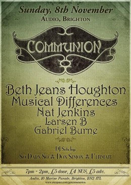 Communion Brighton – November 8th