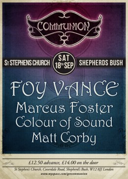 Foy Vance Show at St Stephens Church