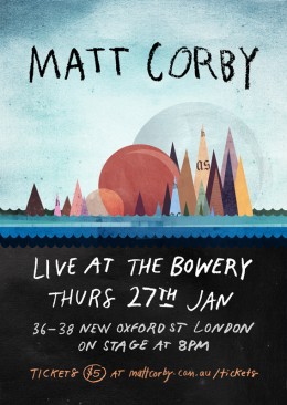 Matt Corby Show @ The Bowery