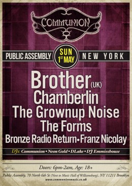 Communion NYC 1st of May!