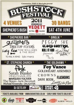 Bushstock 2011 News: Final Lineup Revealed