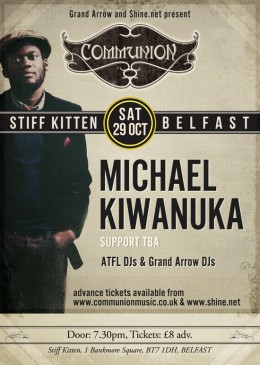 Belfast Communion in October with Michael Kiwanuka