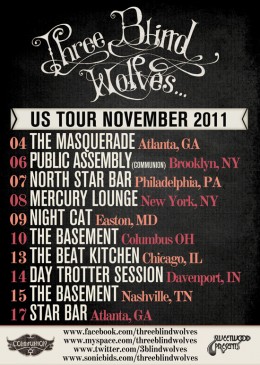 Three Blind Wolves US Tour November 2011
