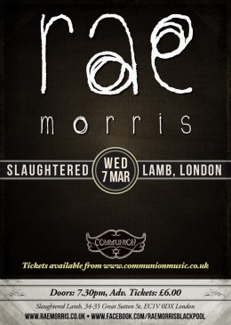 Rae Morris at the Slaughtered Lamb 7th March 2012