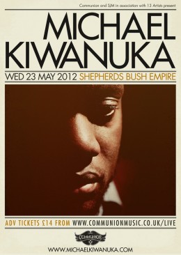 Michael Kiwanuka live at Shepherds Bush Empire 23rd May 2012