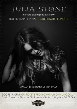 Julia Stone live at Studio Private April 2012