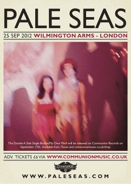 Pale Seas ‘My Own Mind/Bodies’ Release September 2012