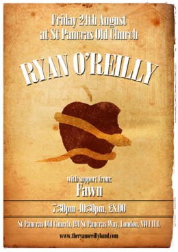 Ryan O'Reilly Live Album Recording Poster