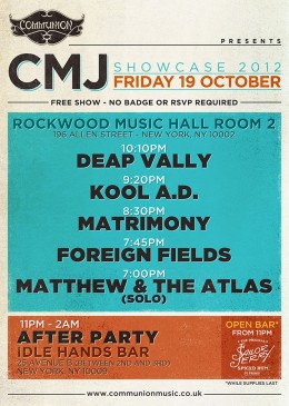 CMJ Showcase 2012
