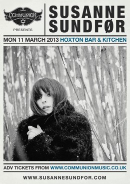Susanne Sundfor at Hoxton Bar & Kitchen March 2013