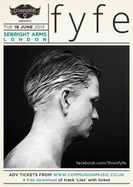 Fyfe announces headline London show in June!