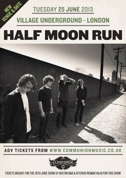 Half Moon Run venues upgrade and date change