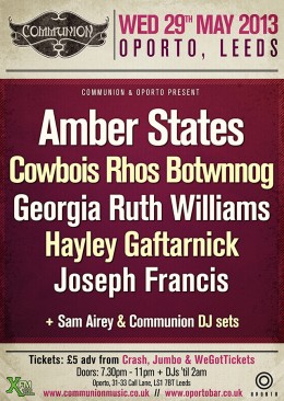 Leeds Communion May 2013 Gig Poster